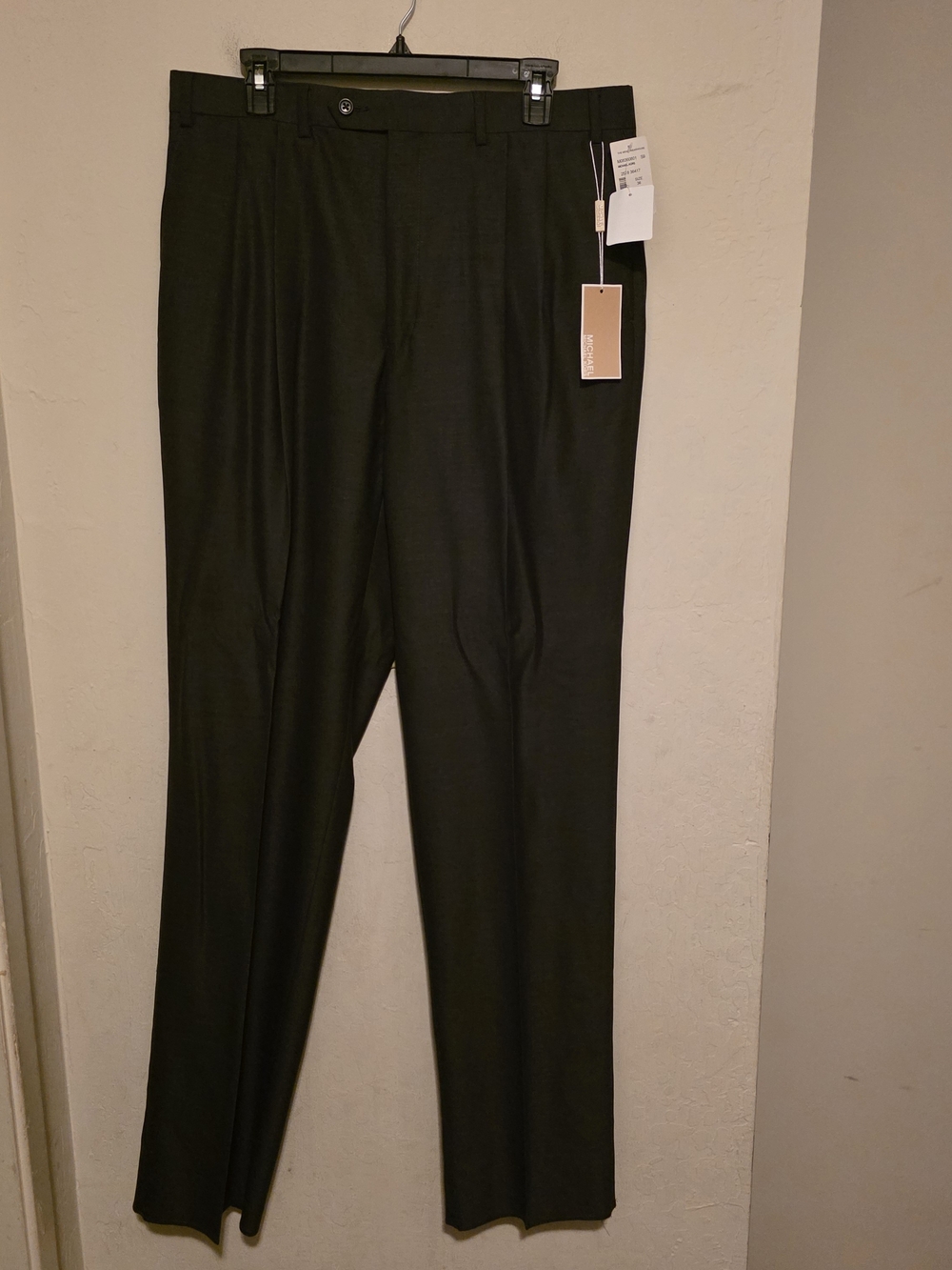 MICHAEL Michael Kors Men's Wool Grey Dress Pants Size 36 W